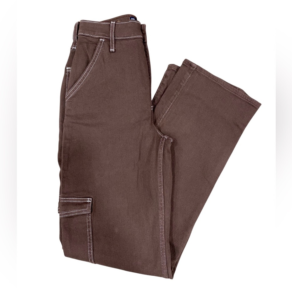 NWT Hollister Ultra High-Rise Dad Jean Vintage Stretch Brown Denim Women’s 00R